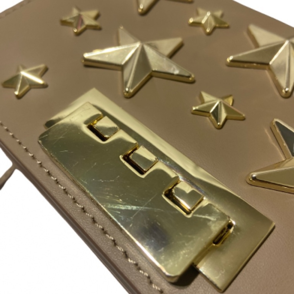 Zac Posen Taupe Star-Embellished Crossbody Bag scratches on the lock - Picture 5 of 9